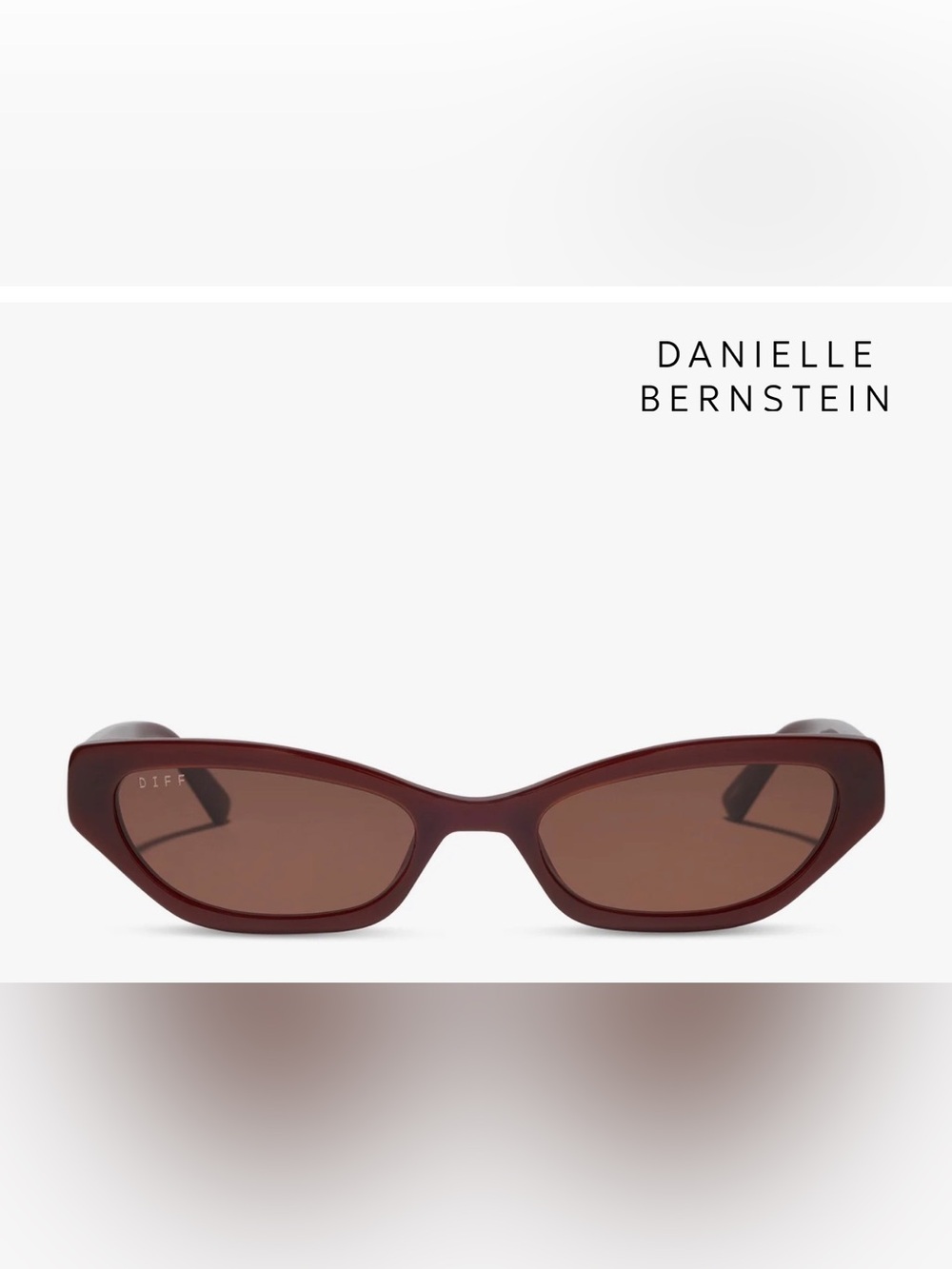 DANIELLE BERNSTEIN Wine Red Women's Sunglasses